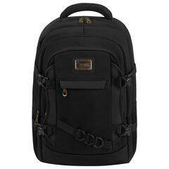 Рюкзак HEIKKI DESERTED (ХЕЙКИ) универсальный, 3 отделения, эргономичный, багажная лента, черный, 47&times;33&times;17 см, 273878