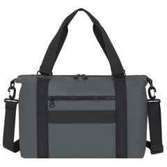 Сумка спортивная HEIKKI QUICK MOVE (ХЕЙКИ), карман на молнии, багажная лента, серая, 41&times;32&times;15 см, 273879