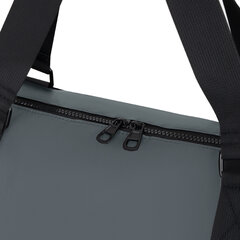 Сумка спортивная HEIKKI QUICK MOVE (ХЕЙКИ), карман на молнии, багажная лента, серая, 41&times;32&times;15 см, 273879