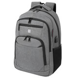 Рюкзак HEIKKI SECURE (ХЕЙКИ) универсальный, отделение для ноутбука, серый, 46x31x19 см, 273895