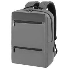 Рюкзак HEIKKI PANEL (ХЕЙКИ), отделение для ноутбука, USB-порт, серый, 44x30x13 см, 273903