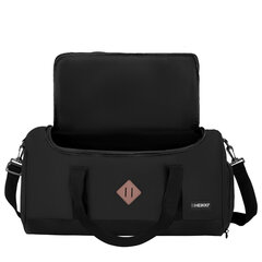 Сумка спортивная HEIKKI MOVE RENOWNED (ХЕЙКИ), отделение для обуви, черная, 28&times;51&times;26 см, 273909