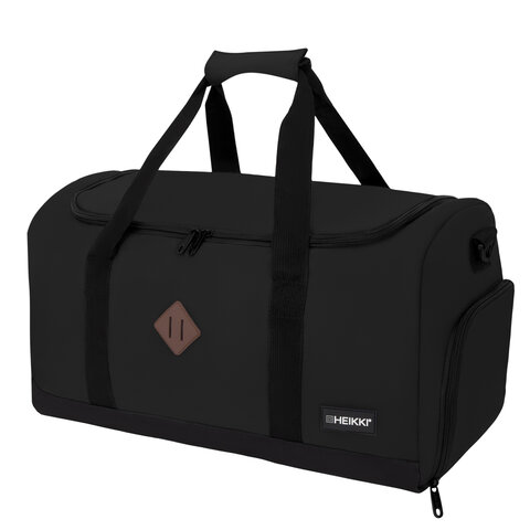 Сумка спортивная HEIKKI MOVE RENOWNED (ХЕЙКИ), отделение для обуви, черная, 28x51x26 см, 273909