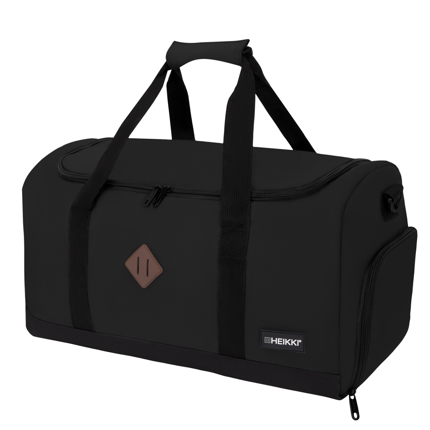 Сумка спортивная HEIKKI MOVE RENOWNED (ХЕЙКИ), отделение для обуви, черная, 28x51x26 см, 273909