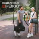 Сумка спортивная HEIKKI MOVE RENOWNED (ХЕЙКИ), отделение для обуви, черная, 28x51x26 см, 273909