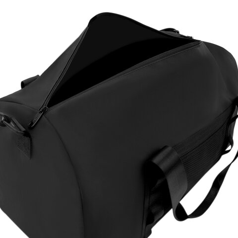 Сумка спортивная HEIKKI WORKOUT (ХЕЙКИ), карман на молнии, черная, 28x51x25 см, 273916