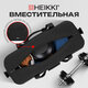 Сумка спортивная HEIKKI WORKOUT (ХЕЙКИ), карман на молнии, черная, 28x51x25 см, 273916