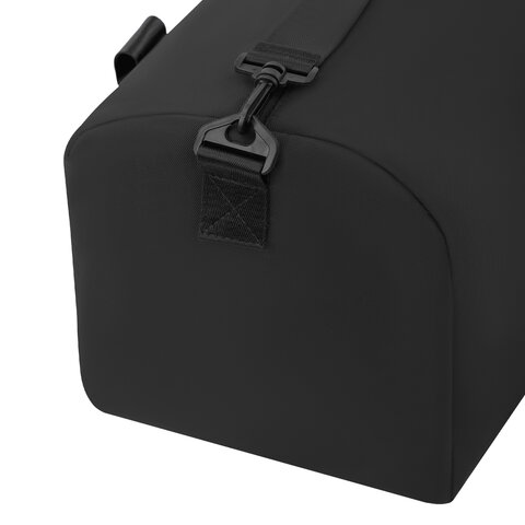 Сумка спортивная HEIKKI WORKOUT (ХЕЙКИ), карман на молнии, черная, 28x51x25 см, 273916