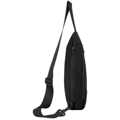 Рюкзак однолямочный HEIKKI SMOOTH (ХЕЙКИ), 2 отделения, черный, 35&times;20&times;8 см, 273918