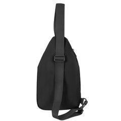 Рюкзак однолямочный HEIKKI SMOOTH (ХЕЙКИ), 2 отделения, черный, 35&times;20&times;8 см, 273918