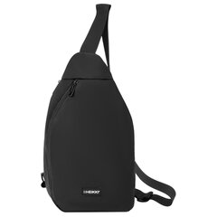 Рюкзак однолямочный HEIKKI SMOOTH (ХЕЙКИ), 2 отделения, черный, 35&times;20&times;8 см, 273918