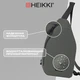 Рюкзак однолямочный HEIKKI SMOOTH (ХЕЙКИ), 2 отделения, хаки, 35x20x8 см, 273920