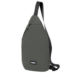 Рюкзак однолямочный HEIKKI SMOOTH (ХЕЙКИ), 2 отделения, хаки, 35x20x8 см, 273920