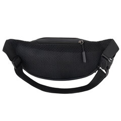 Сумка на пояс HEIKKI PROMPT (ХЕЙКИ), 2 отделения, регулируемый ремень, светоотражающие элементы, черная, 35&times;14&times;4см, 273922