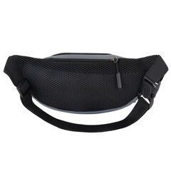 Сумка на пояс HEIKKI PROMPT (ХЕЙКИ), 2 отделения, регулируемый ремень, светоотражающие элементы, серая, 35&times;14&times;4см, 273925