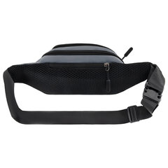 Сумка на пояс HEIKKI PROMPT (ХЕЙКИ), 2 отделения, регулируемый ремень, светоотражающие элементы, серая, 35&times;14&times;4см, 273925