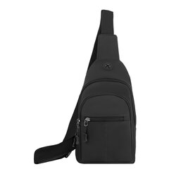 Рюкзак однолямочный HEIKKI PROMPT (ХЕЙКИ), 2 отделения, черный, 30&times;16&times;6 см, 273926