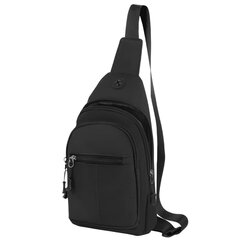 Рюкзак однолямочный HEIKKI PROMPT (ХЕЙКИ), 2 отделения, черный, 30&times;16&times;6 см, 273926