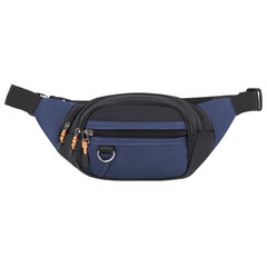 Сумка на пояс HEIKKI PROMPT (ХЕЙКИ), 2 отделения, регулируемый ремень, карман-антивор, синяя, 37&times;14&times;5 см, 273927