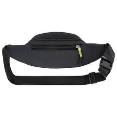 Сумка на пояс HEIKKI PROMPT (ХЕЙКИ), 2 отделения, регулируемый ремень, карман-антивор, черная, 37&times;14&times;5 см, 273928