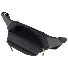 Сумка на пояс HEIKKI PROMPT (ХЕЙКИ), 2 отделения, регулируемый ремень, карман-антивор, черная, 37&times;14&times;5 см, 273928