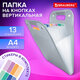 Папка-органайзер на кнопках 13 отделений, ВЕРТИКАЛЬНАЯ, BRAUBERG "COMPLETE", А4, прозрачно-матовая, 273943
