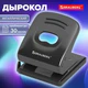 Дырокол металлический BRAUBERG "Office style", до 30 листов, черный, 273954