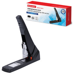 Степлер ЭНЕРГОСБЕРЕГАЮЩИЙ МОЩНЫЙ №23/<wbr/>6-23/<wbr/>23 BRAUBERG &laquo;Easy Press&raquo;, до 200 листов БЕЗ УСИЛИЙ, 273957