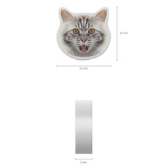Ластик фигурный ERICH KRAUSE &laquo;Big City Cats&raquo;, 25,6&times;25,3&times;7 мм, 63061