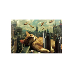 Папка-конверт с кнопкой ERICH KRAUSE &laquo;Big City Cats&raquo;, A4, до 120 листов, непрозрачная, ассорти, 0,16 мм, 63511