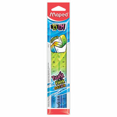 Линейка пластик 15 см, гибкая, MAPED (Франция) &laquo;Twist'n Flex Patterns&raquo;, ассорти, 279115