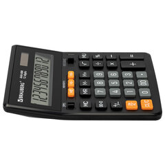 Калькулятор настольный BRAUBERG AAA-888 (202&times;159 мм), 12 разрядов, ЧЕРНЫЙ, двойное питание, 273981