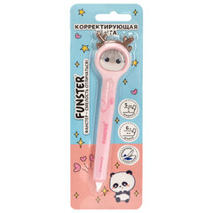 Корректирующая лента FUNSTER (ФАНСТЕР) &laquo;Милые зверята&raquo;, 5 мм x 6 м, ассорти, в блистере, 273982