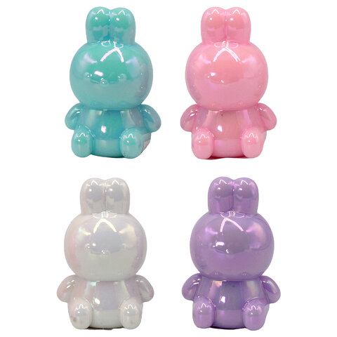 Точилка фигурная "Зайка", стеклянная серия, пластиковая, корпус ассорти, дисплей, CNT, 77249 - фото 2