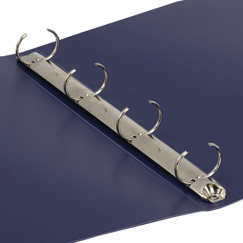 Папка на 4 кольцах БОЛЬШОГО ФОРМАТА А3, ГОРИЗОНТАЛЬНАЯ, 30 мм, до 250 листов, синяя, 0,8 мм, STAFF, 273998 - фото 7