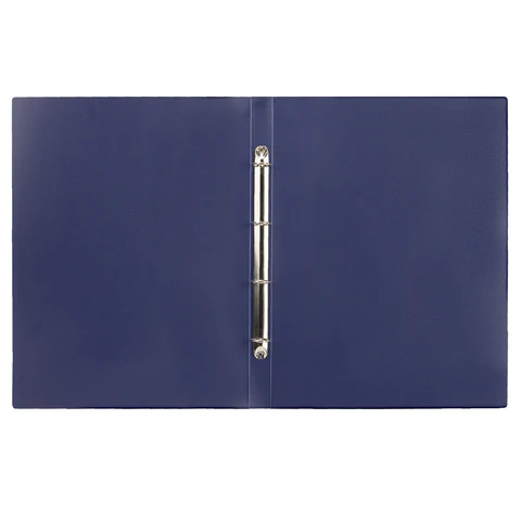 Папка на 4 кольцах БОЛЬШОГО ФОРМАТА А3, ВЕРТИКАЛЬНАЯ, 30 мм, до 250 листов, синяя, 0,8 мм, STAFF, 273999 - фото 3