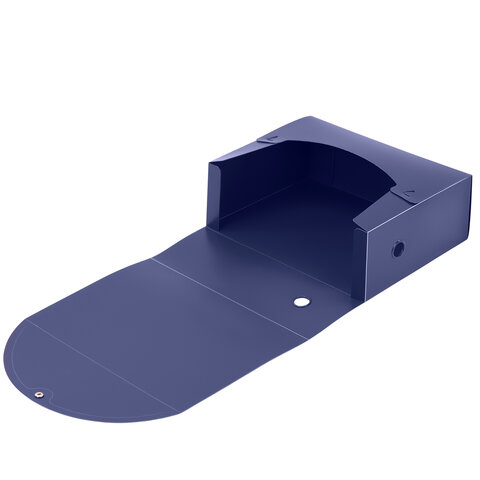 Короб архивный 330х245х120 мм, пластик, разборный, до 1200 листов, синий, 0,9 мм, STAFF, 274002 - фото 4