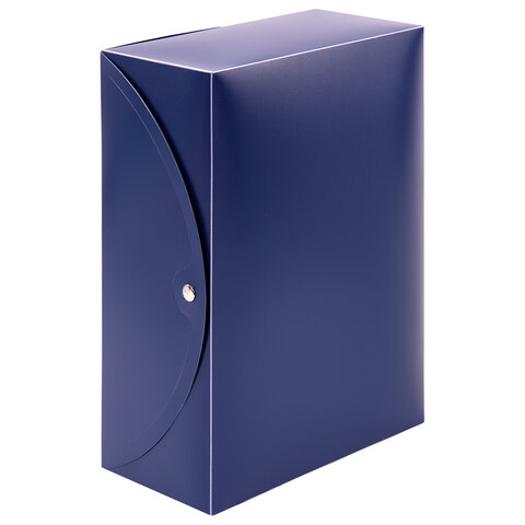Короб архивный 330х245х120 мм, пластик, разборный, до 1200 листов, синий, 0,9 мм, STAFF, 274002 - фото 5