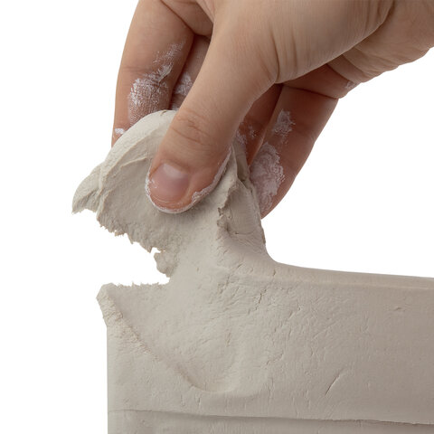 Глина для лепки (масса для моделирования) самозатвердевающая белая 1 кг, BRAUBERG ART CLASSIC, 274010 - фото 4