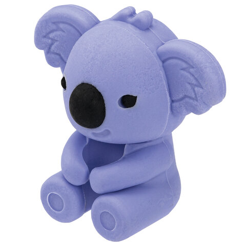 Ластик-топпер для карандаша FUNSTER (ФАНСТЕР) "КОАЛЫ", НАБОР 3 штуки, пастельные цвета ассорти, блистер, 274013 - фото 6