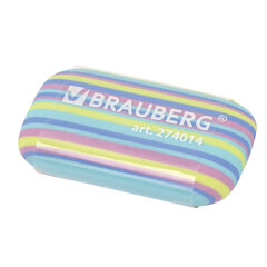 Ластик BRAUBERG &laquo;PASTEL STRIPES&raquo;, 45&times;24&times;10 мм, пастельные цвета ассорти, 274014