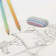 Ластик BRAUBERG "PASTEL STRIPES", 45х24х10 мм, пастельные цвета ассорти, 274014