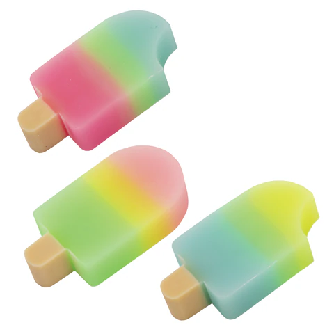 Ластик фигурный FUNSTER (ФАНСТЕР) "АЙСКРИМ", 55х29х12 мм, цвета ассорти, экологичный ПВХ, пакет, 274015 - фото 7