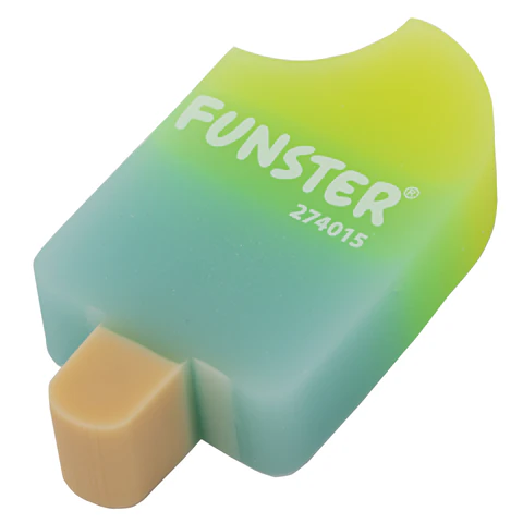 Ластик фигурный FUNSTER (ФАНСТЕР) "АЙСКРИМ", 55х29х12 мм, цвета ассорти, экологичный ПВХ, пакет, 274015 - фото 3