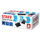 Зажимы для бумаг STAFF ECO, КОМПЛЕКТ 12 шт., 25 мм, на 100 листов, черные, картонная коробка, 274032