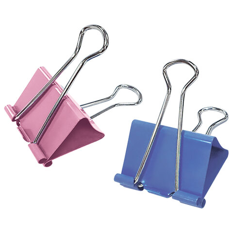 Зажимы для бумаг STAFF ECO, КОМПЛЕКТ 12 шт., 32 мм, на 140 листов, цветные, картонная коробка, 274039 - фото 3