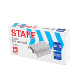 Скобы для степлера №10, 1000 штук, STAFF ECO, до 20 листов, 274044