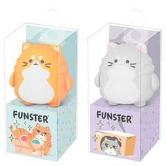 Точилка фигурная FUNSTER (ФАНСТЕР) &laquo;Пухлый кот&raquo;, 1 отверстие, ассорти, в дисплее, 274056