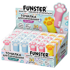 Точилка фигурная FUNSTER (ФАНСТЕР) &laquo;Лапка 2&raquo;, 1 отверстие, ассорти, в дисплее, 274057
