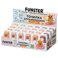 Точилка фигурная FUNSTER (ФАНСТЕР) &laquo;Капибара&raquo;, 1 отверстие, ассорти, в дисплее, 274059